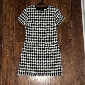 BeBop Black and White Plaid Mini Dress